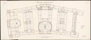 Landgericht I und Amtsgericht I, Berlin-Mitte: Grundriss Dachgeschoss 1:150