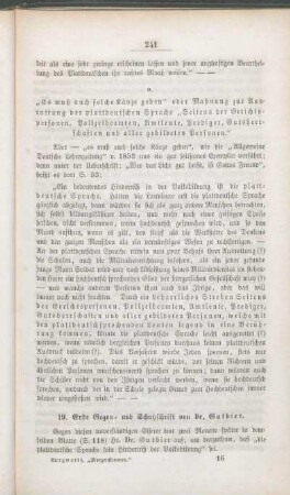 19. Erste Gegen- und Schutzschrift von Dr. Gutbier.