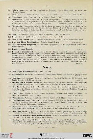 Varia (Nr. 550-561)