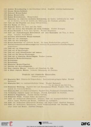 Römische und fränkische Eisenwaffen (Nr. 1050-1066)