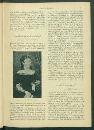 Nuestras grandes damas : Benadina Fragoso de Rivera