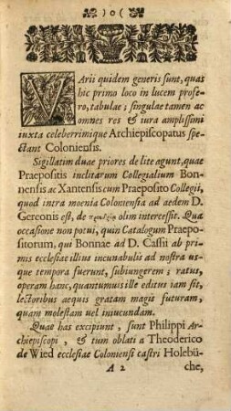 Tabvlarvm litterarvmqve vetervm vsqve hvc nondvm editarvm spicilegivm, idqve primvm : complectens chartvlarivm Coloniense ...