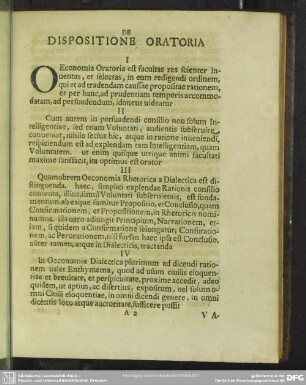 De Dispositione Oratoria