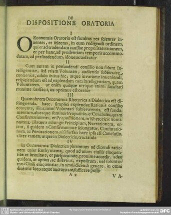 De Dispositione Oratoria