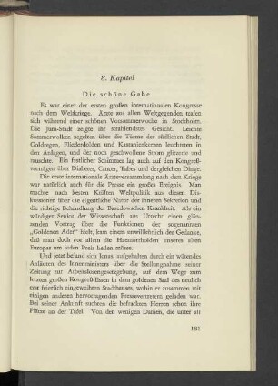 8. Kapitel Die schöne Gabe