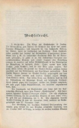 Wechselrecht.