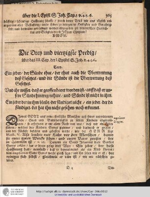 Die Drey und vierzigste Predig