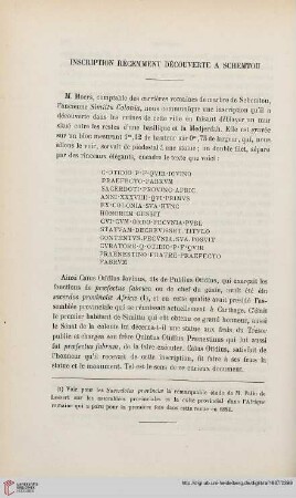 5.1887 = Année 6: Inscription récemment découverte a Schemtou
