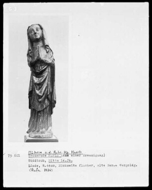 Trauernde Maria aus einer Kreuzigung