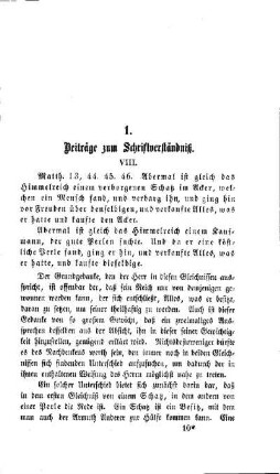 Beiträge zum Schriftverständniß