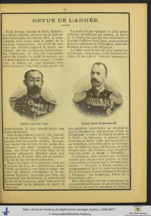 Revue de l'année.