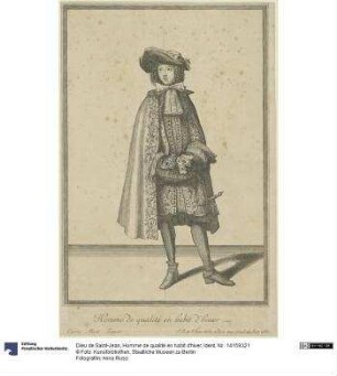 Homme de qualité en habit d'hiver