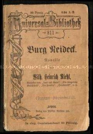 Belletristische Abhandlung über die Burg Neideck