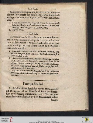 Parerga Feudal