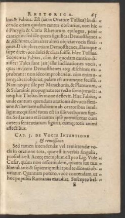 Cap. 5. De Vocis Intentione & remissione.