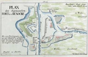 WHK 32 Krieg mit Frankreich 1792-1805: Plan der Festung Knocke, 1793
