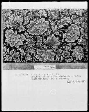 Lateinischer Psalter in Unzialschrift, 3 Bände — Einband