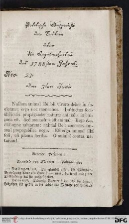 Nro. 23. Den 3ten Juni