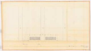 Reichsluftfahrtministerium, Berlin: Eingangshalle Q1L, Decke, Wand oder Fußboden (Scheinwerfer und Gitter): Ansicht 1:10