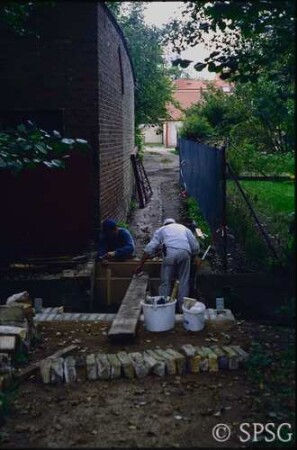 Caputh, Schlossgarten Caputh, Maßnahmen zur Wiederherstellung des Schlossgartens, "Brückenbau".