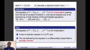 Irreducibility and generic ODEs
