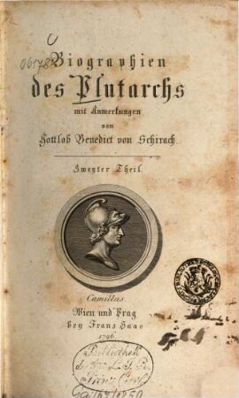 Biographien des Plutarchs. Zweyter Theil