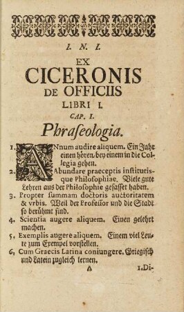 Cap. I. Phraseologia
