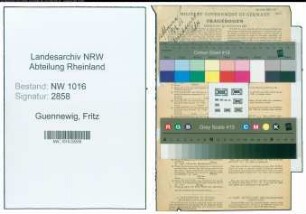 Entnazifizierung Fritz Guennewig , geb. 16.02.1904 (Polstermeister)