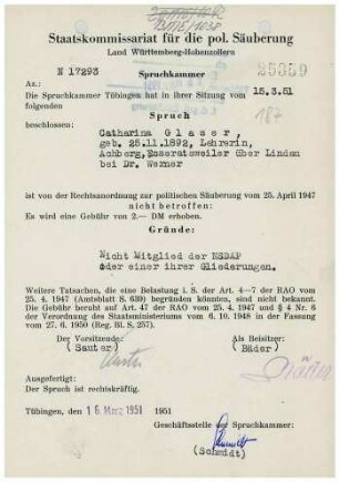 Glaser, Catharina