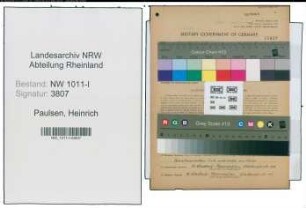 Entnazifizierung Heinrich Paulsen , geb. 24.07.1898 (Forstarbeiter)