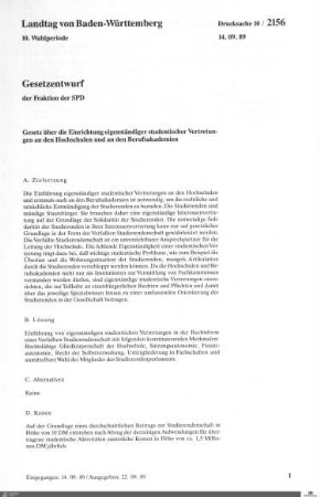 Gesetzentwurf der SPD: Studentische Vertretungen
