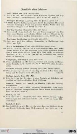 Gemälde alter Meister (Nr. 217-259)