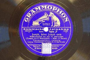 Enthält außerdem: In dulce jubilo, Weihnachtslied aus dem 14. Jahrhundert / bearb. Carl Thiel Joseph, lieber Joseph mein. Weihnachtslied aus dem 14. Jahrhundert