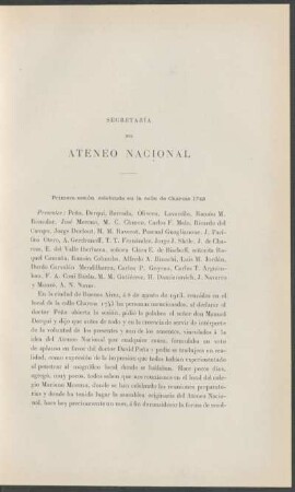 Secretaría del Ateneo Nacional