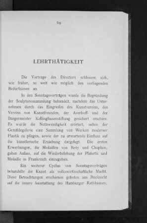 Lehrtätigkeit