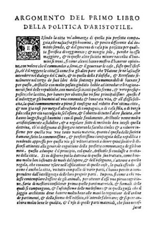 Argomento Del Primo Libro [...]