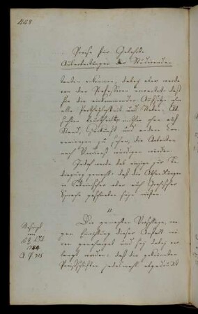 Einsendung der Preisschriften.
