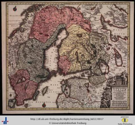 Nova mappa geographica Sueciae ac Gothiae Regna ut et Finlandiae Ducatum ac Lapponiam.