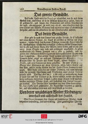Von derer unzüchtigen Weiber Kleidungen / innerhalb und ausserhalb des Hauses.