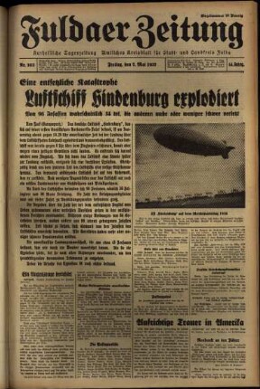 Ausgabe vom Freitag, den 07. Mai 1937.