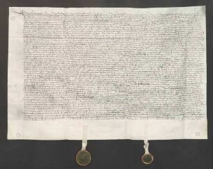 Erblehnrevers von Hans Crust, Martin Ziegler, Claus Mentzig, Hans Ziegler, Katharina Gopfrich und Jakob Crust gegenüber dem Domkapitel zu Speyer über Güter zu Bauerbach.