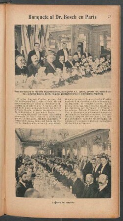 Banquete al Dr. Bosch en París