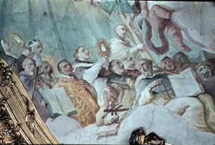 Glorifizierung des heiligen Benedikt und Ausbreitung der Missionstätigkeit des Ordens