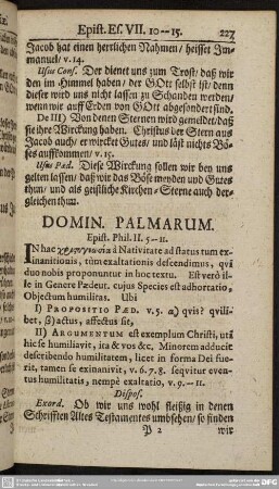 Domin. Palmarum. Epist. Phil. II. 5-11