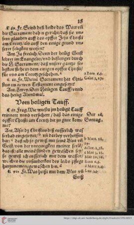 Vom heiligen Tauff