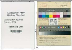 Entnazifizierung Emil Heilmann , geb. 20.02.1910 (Ingenieur)