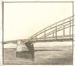 Fischer, Theodor; Köln; Rheinbrücke - Perspektive