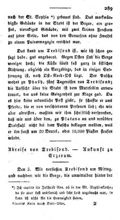 Abreise von Trebisond. - Ankunft zu Erzerum.