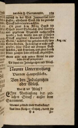 339-343, Neunte Unterweisung
