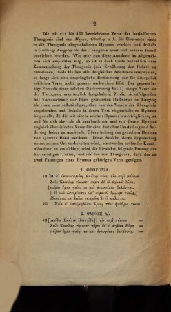 Ueber den hesiodischen Hymnus auf Hekate